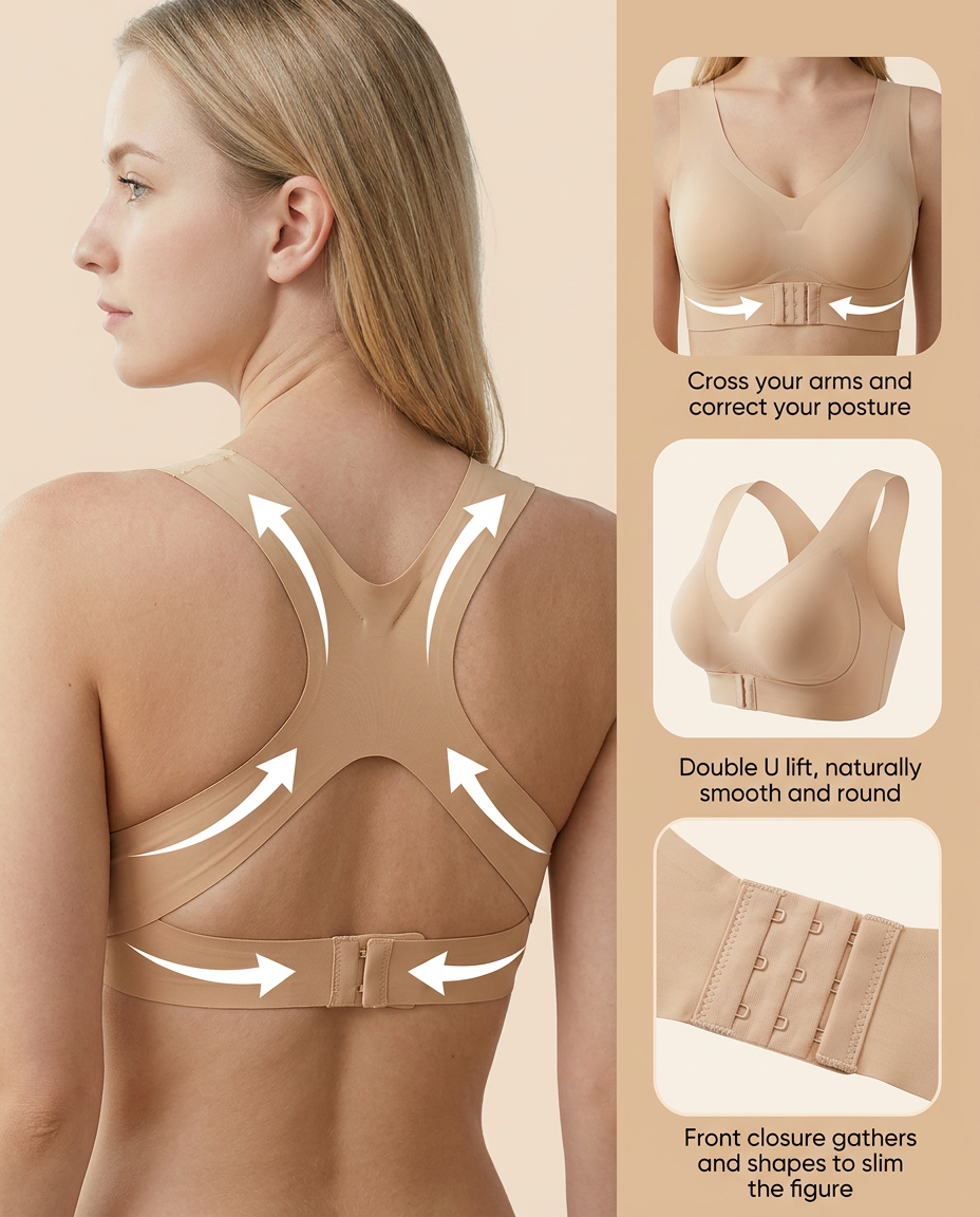 Posture Perfect Front-Closure Lift Bra